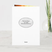 Halloween-Skelett in Flammen Karte (Rückseite)