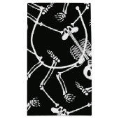 Halloween Skelett kleine Geschenktasche Geschenktüte (Rückseite)