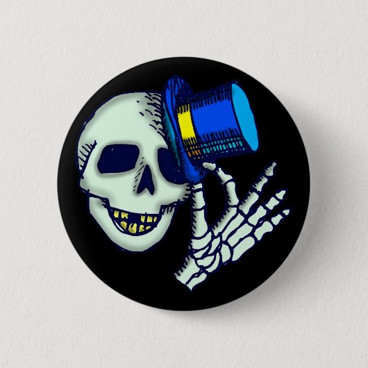 Halloween-Skelett-Knöpfe Button (Vorderseite)