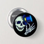 Halloween-Skelett-Knöpfe Button (Vorne & Hinten)