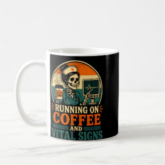 Halloween-Skelett-Krankenschwester Retro-Kaffee-Li Kaffeetasse