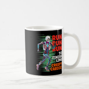 Halloween-Skelett-Läufer Gruseliger Cardio-Jogger- Kaffeetasse