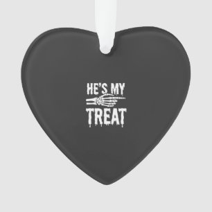 Halloween-Skelett-Leckerei-Typografie-Design Ornament