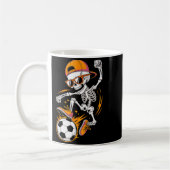Halloween-Skelett Lustiges Fußball-Shirt für Teena Kaffeetasse (Links)