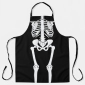 Halloween Skelett Menschenknochen Umlagendruck Schürze (Vorderseite)