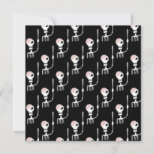 Halloween-Skelett mit einem Schwert 