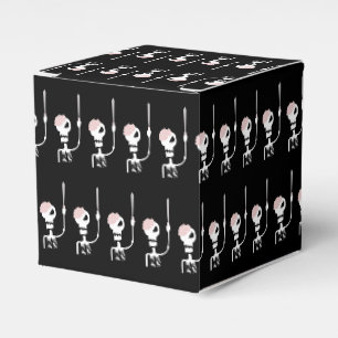 Halloween-Skelett mit einem Schwert Geschenkschachtel