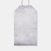 Halloween-Skelett mit Fledermauskeule Geschenkanhänger (Rückseite)