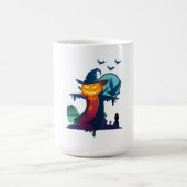 Halloween-Skelett mit Fledermauskeule Kaffeetasse (Mittel)