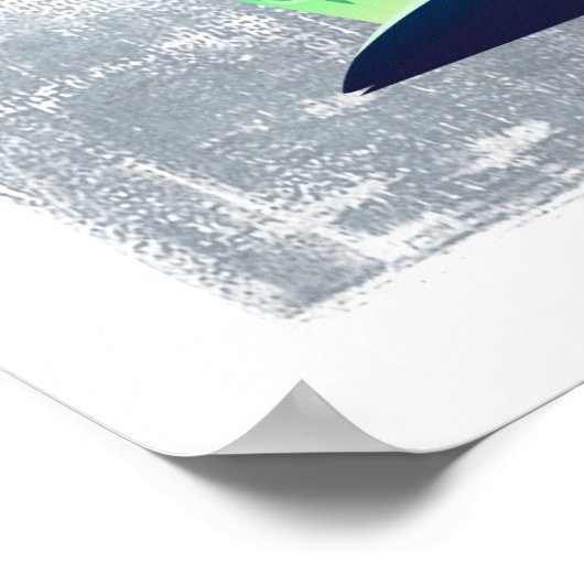 Halloween-Skelett mit Fledermauskeule Poster (Ecke)