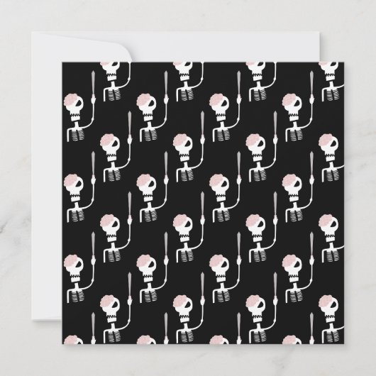 Halloween-Skelett mit Schwert (Vorderseite)