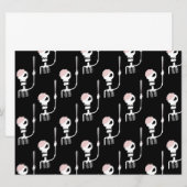 Halloween-Skelett mit Schwert (Vorne/Hinten)