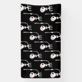 Halloween-Skelett mit Schwert Banner (Vertikal)