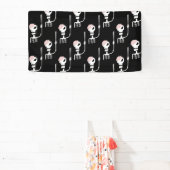 Halloween-Skelett mit Schwert Banner (InSitu)