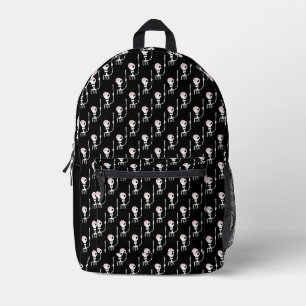 Halloween-Skelett mit Schwert Bedruckter Rucksack