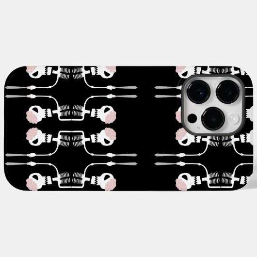 Halloween-Skelett mit Schwert Case-Mate iPhone Hülle (Rückseite (Horizontal))