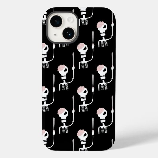Halloween-Skelett mit Schwert Case-Mate iPhone Hülle (Rückseite)