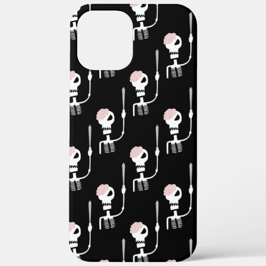 Halloween-Skelett mit Schwert Case-Mate iPhone Hülle (Rückseite)