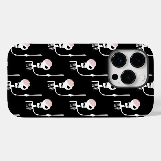 Halloween-Skelett mit Schwert Case-Mate iPhone Hülle (Rückseite (Horizontal))