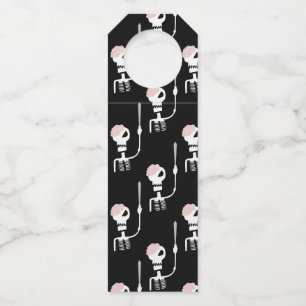 Halloween-Skelett mit Schwert Flaschenanhänger
