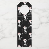 Halloween-Skelett mit Schwert Flaschenanhänger (Rückseite)