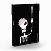 Halloween-Skelett mit Schwert Fotoblock (Links)