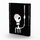 Halloween-Skelett mit Schwert Fotoblock (Rechts)