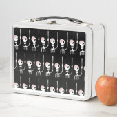 Halloween-Skelett mit Schwert Metall Brotdose (Beispiel)