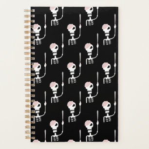 Halloween-Skelett mit Schwert Planer
