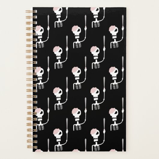Halloween-Skelett mit Schwert Planer (Vorderseite)