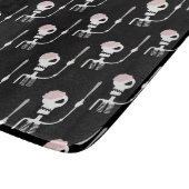 Halloween-Skelett mit Schwert Schneidebrett (Ecke)