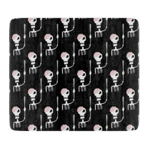 Halloween-Skelett mit Schwert Schneidebrett