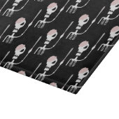 Halloween-Skelett mit Schwert Schneidebrett (Ecke)