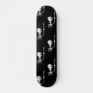 Halloween-Skelett mit Schwert Skateboard