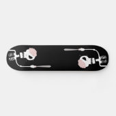 Halloween-Skelett mit Schwert Skateboard (Horizontal)