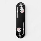 Halloween-Skelett mit Schwert Skateboard (Vorderseite)