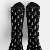Halloween-Skelett mit Schwert Socken (Oben)