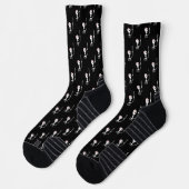 Halloween-Skelett mit Schwert Socken (Links)