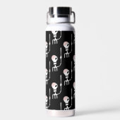 Halloween-Skelett mit Schwert Trinkflasche (Rückseite)