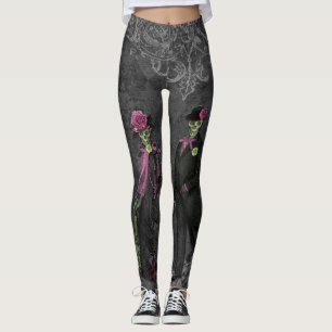 Halloween-Skelett-Paare Leggings
