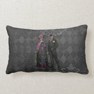 Halloween-Skelett-Paare Lendenkissen