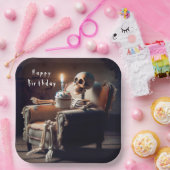 Halloween-Skelett Pappteller (Party)