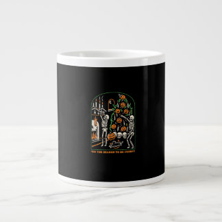 Halloween-Skelett-Party Die Zeit Ist Da, Um Grusel Jumbo-Tasse