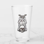 Halloween Skelett - Pint Glass Glas (Vorderseite)