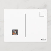 Halloween-Skelett Postkarte (Rückseite)