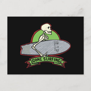 Halloween-Skelett Postkarte