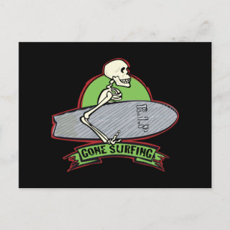 Halloween-Skelett Postkarte