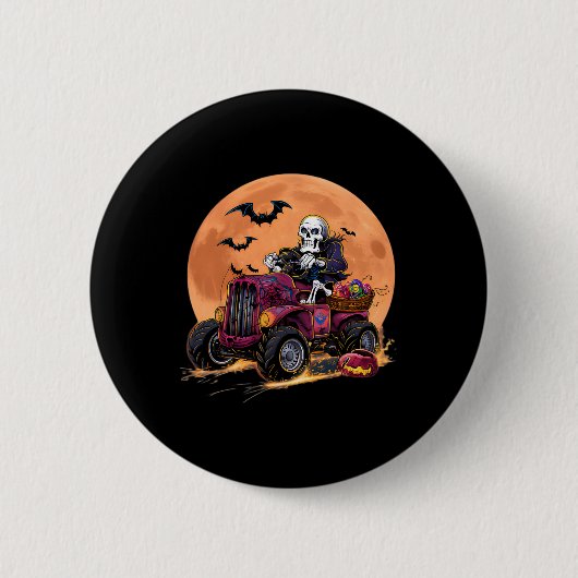 Halloween Skelett Reitmonster Truck Kleinkind Bo Button (Vorderseite)