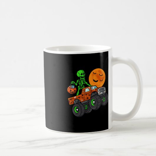 Halloween Skelett Reitmonster Truck Kleinkind Bo Kaffeetasse (Rechts)