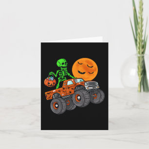 Halloween Skelett Reitmonster Truck Kleinkind Bo Karte
